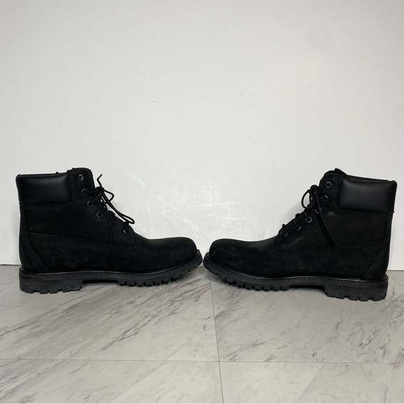 Timberland Black Nubuck Lace Up Boot 9M - Picture 5 of 14